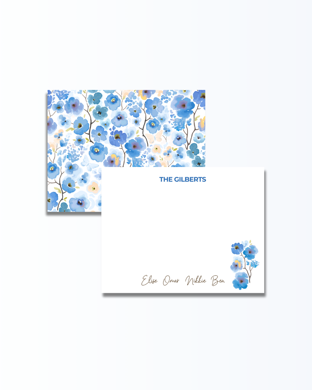 Blue Floral Set