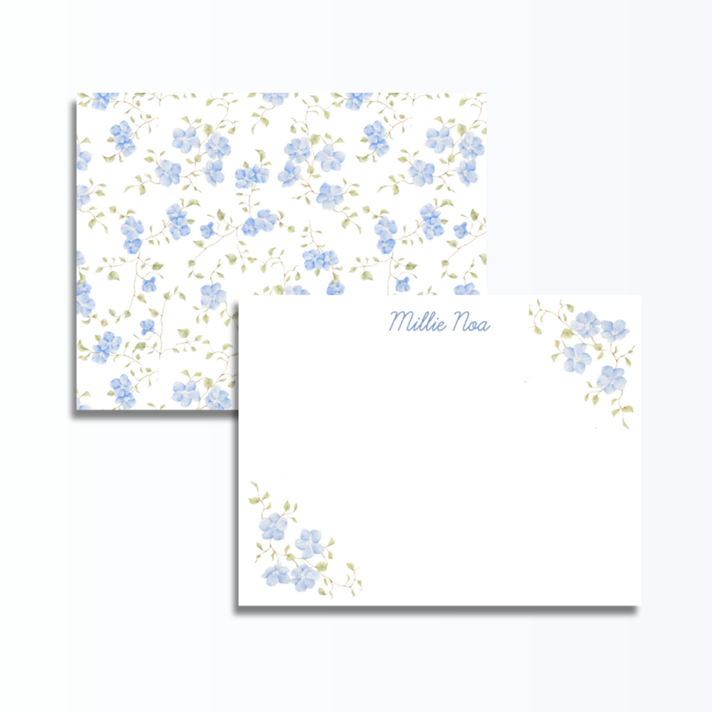 Light Blue Floral Set