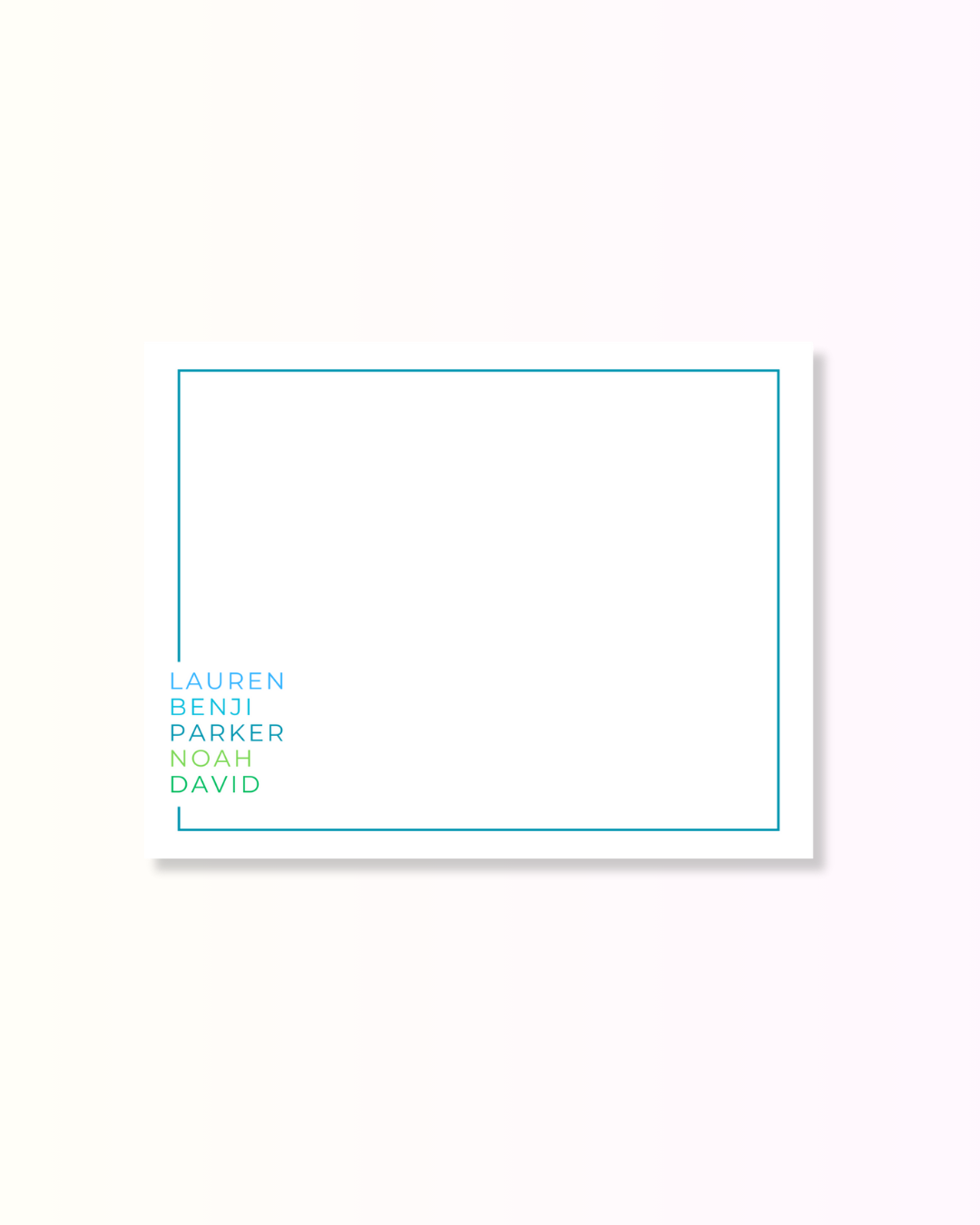The Simple List Collection - Blue/Green
