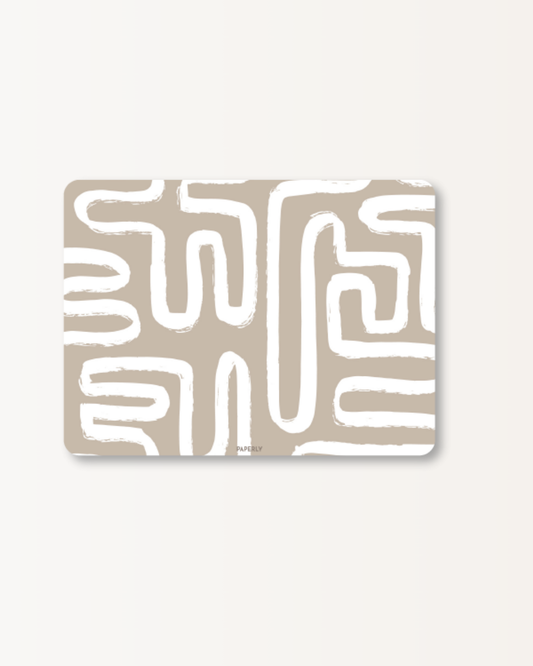 Beige Abstract Stationery