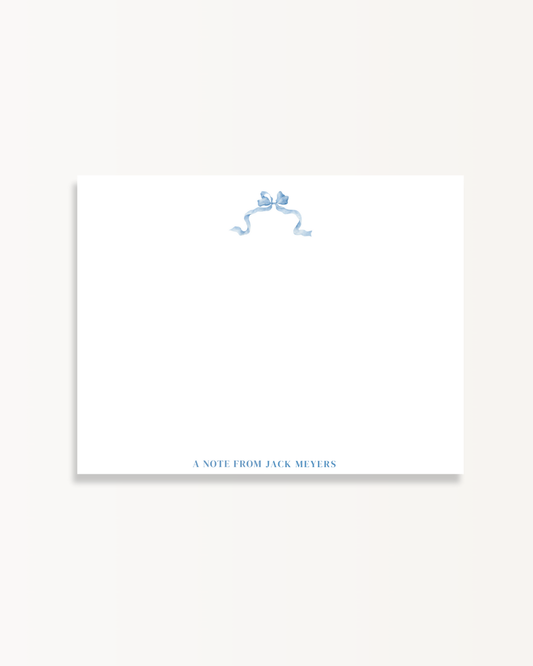 Tied In Blue Stationery