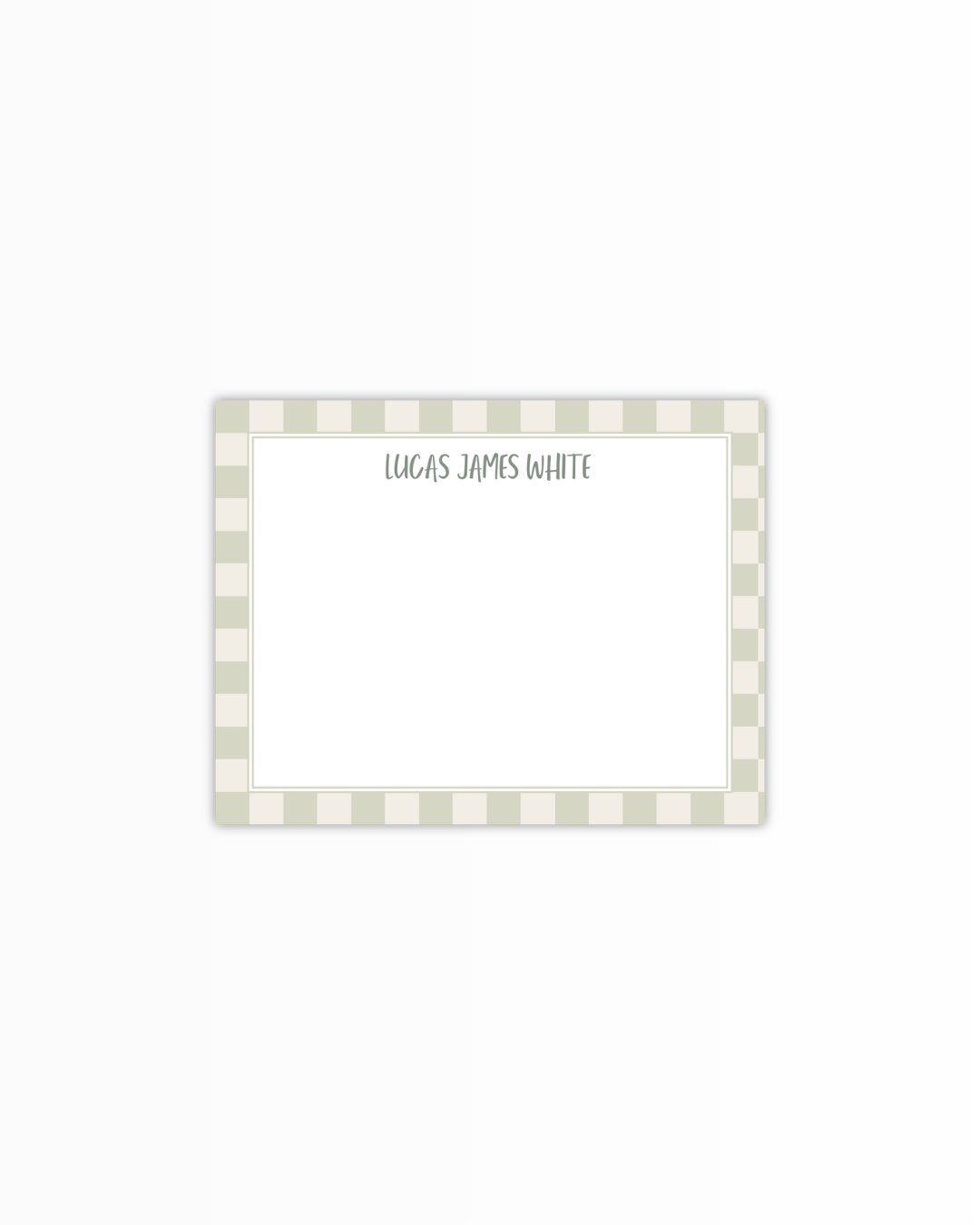 Green Checkered Little Boy Set