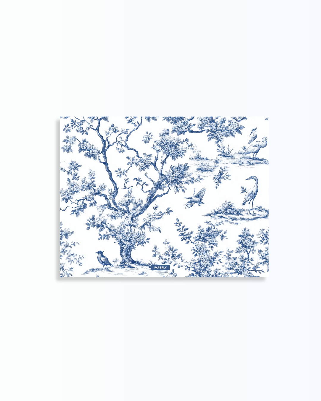 Toile Stationery - Blue