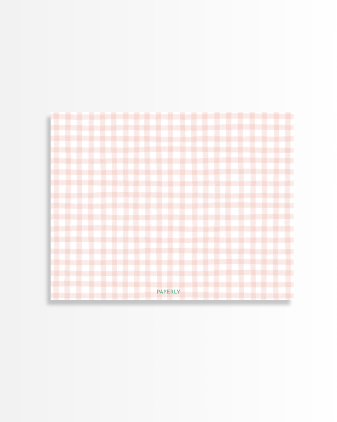 Strawberry Gingham Stationery