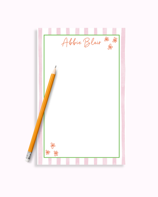 Funky Stripes Notepad