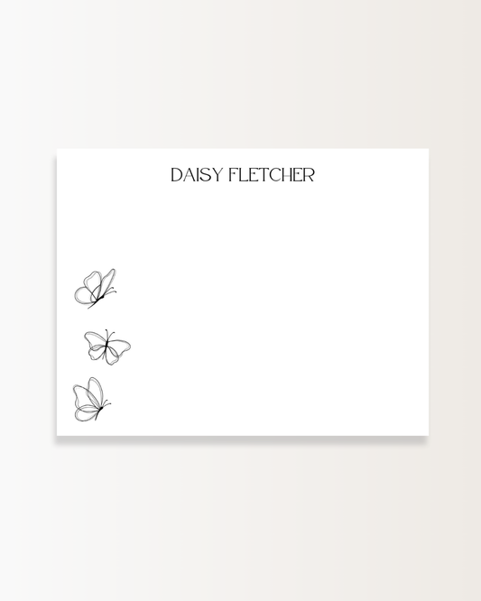 Black Butterfly Stationery