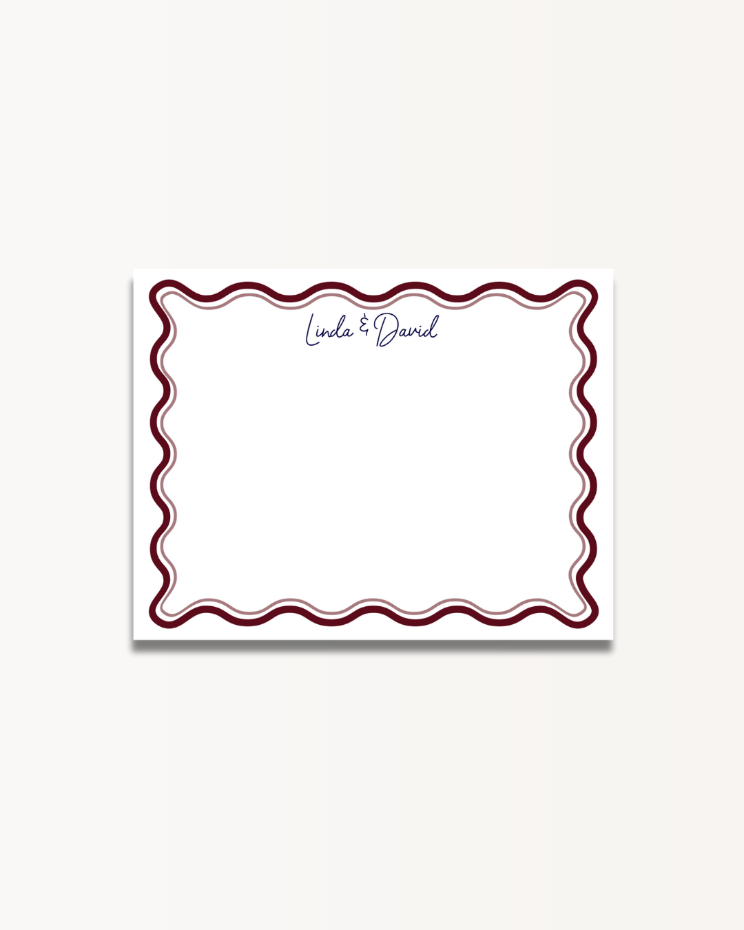 The Wavy Collection - Ruby/Navy