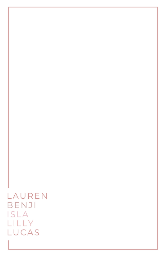 The Simple List Collection - Pink