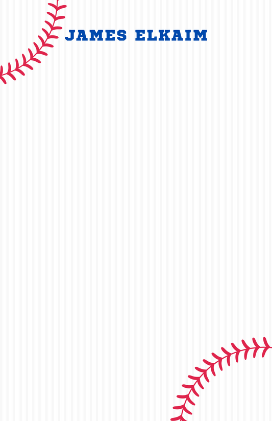 Baseball Lovers Notepad