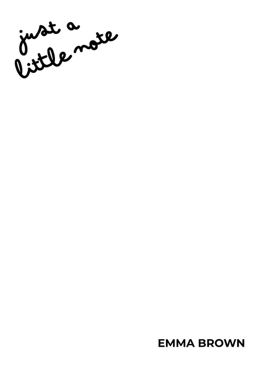 Just a Little Note Notepad