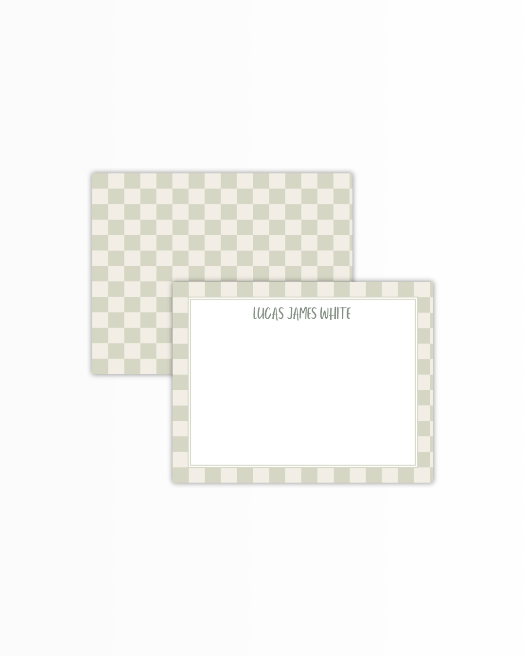 Green Checkered Little Boy Set