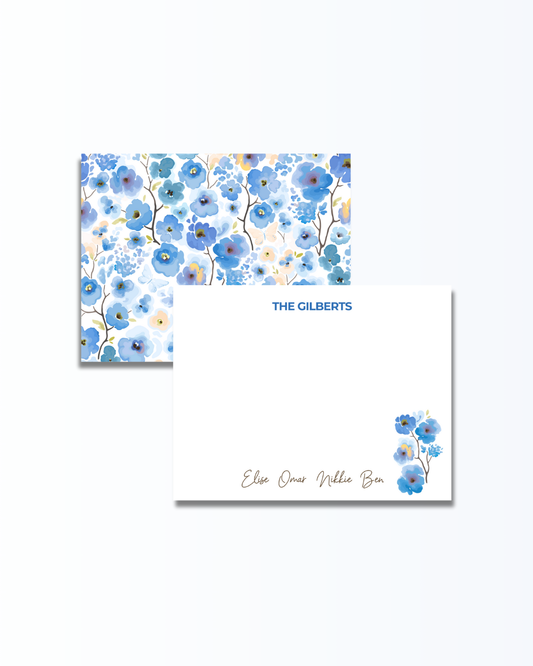 Blue Floral Set