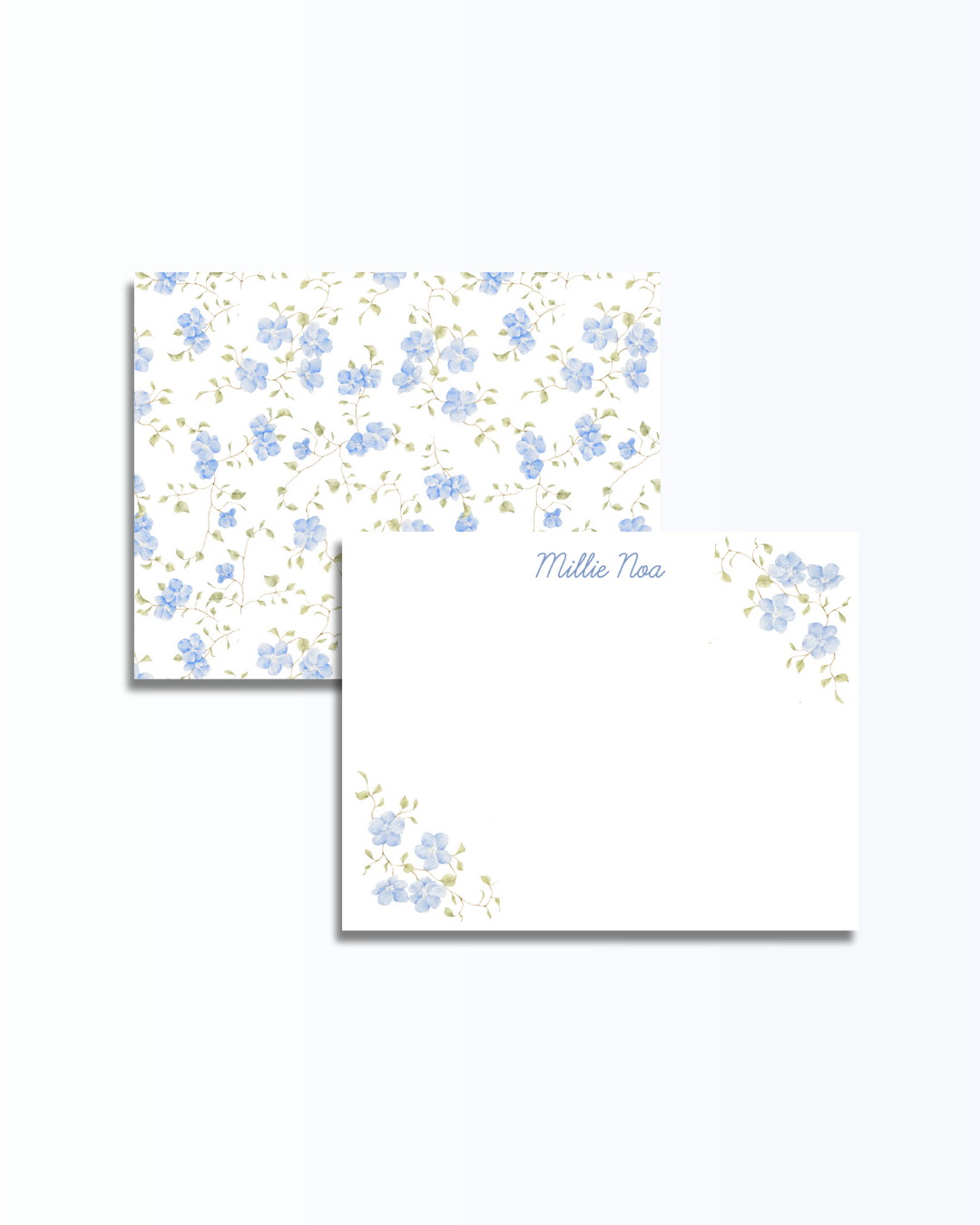 Light Blue Floral Set