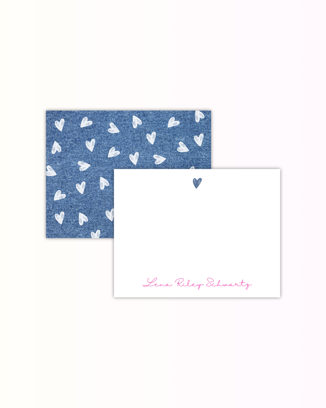 Denim Heart Set