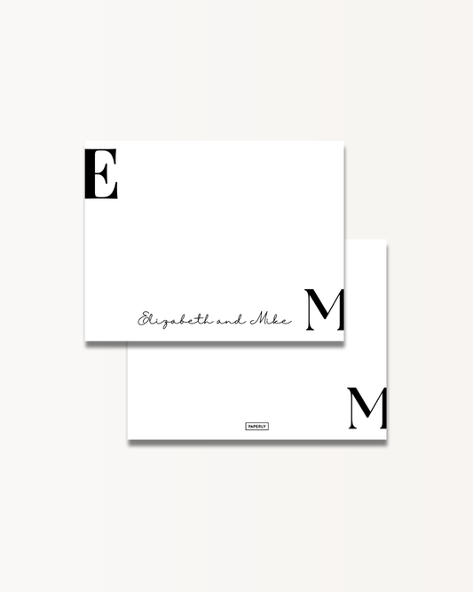 Couples Bold Initials Set
