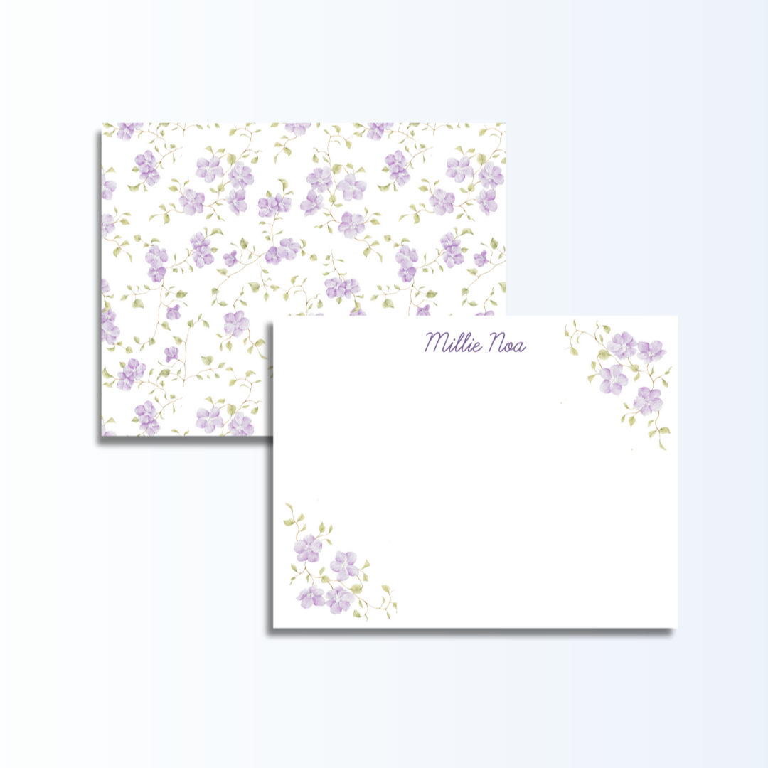 Purple Floral Set