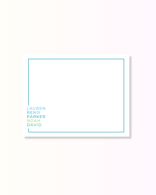 The Simple List Collection - Blue/Green