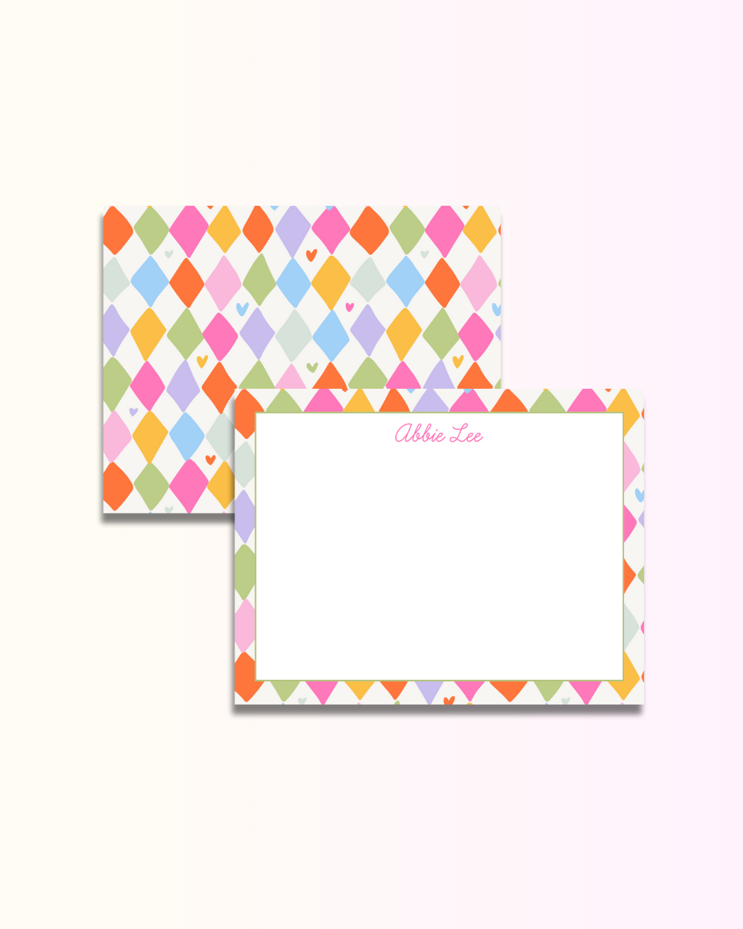 Colourful Diamond Heart Set