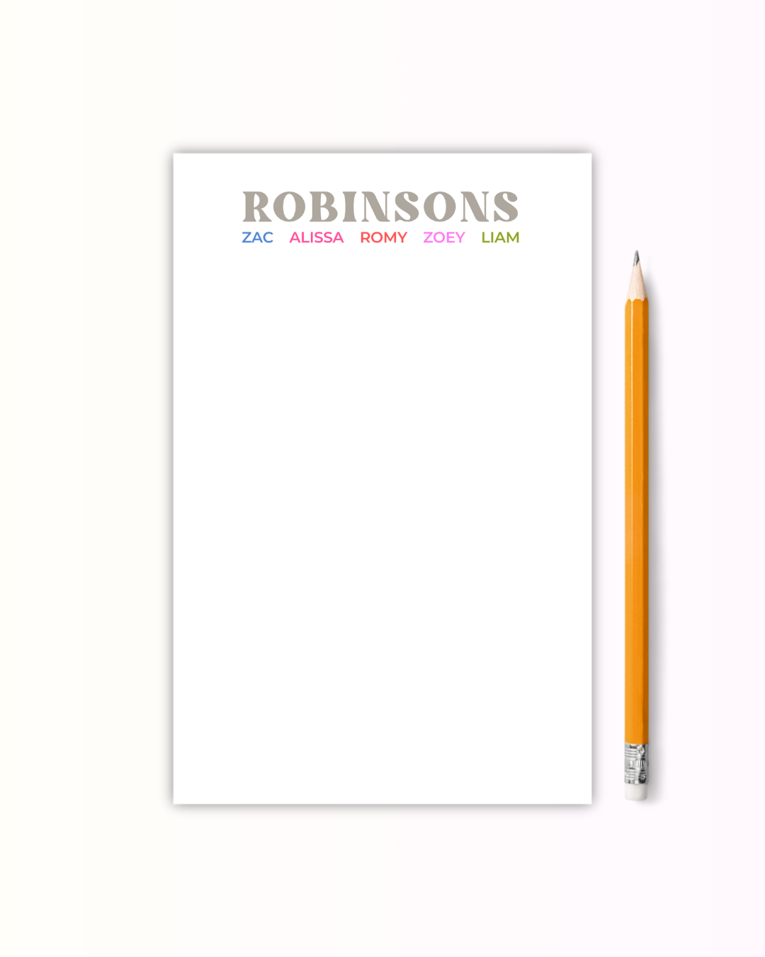 Family Bold Notepad
