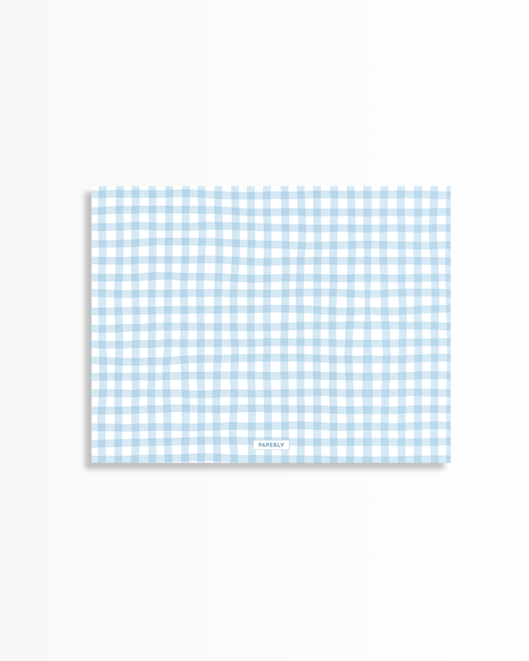 Blue Gingham Stationery
