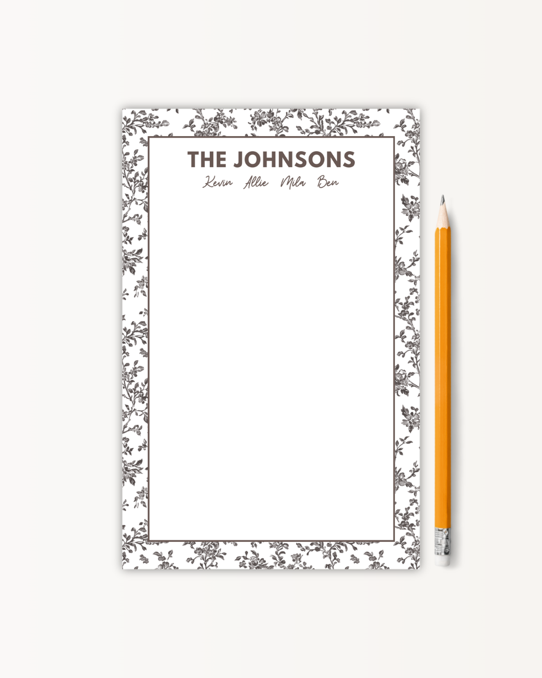 Traditional Florals Notepad