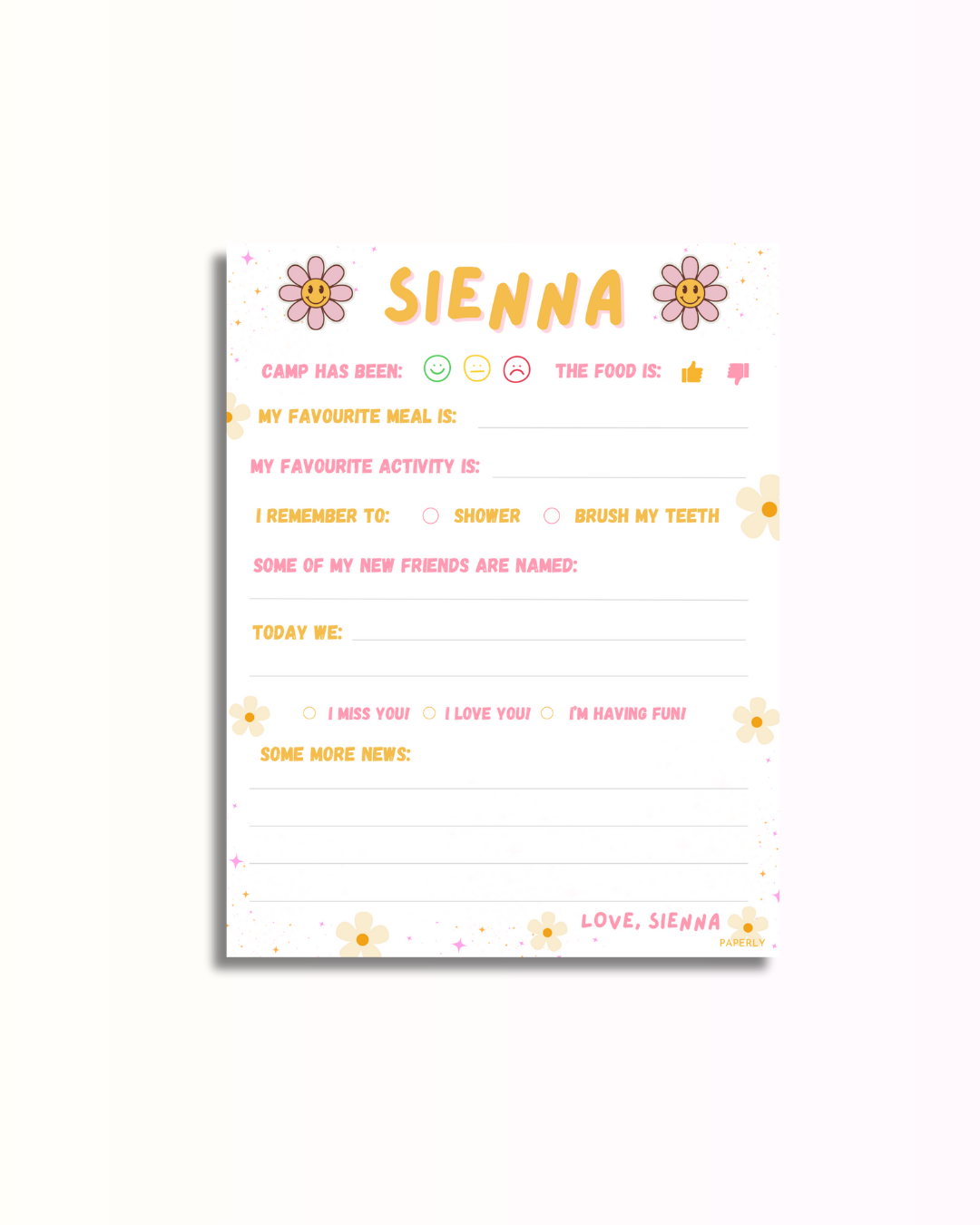 Groovy Fill-In Notepad