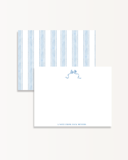 Tied In Blue Stationery