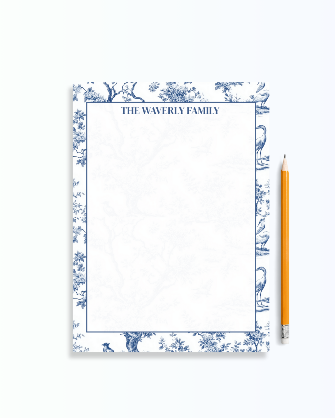 Toile Notepad - Blue